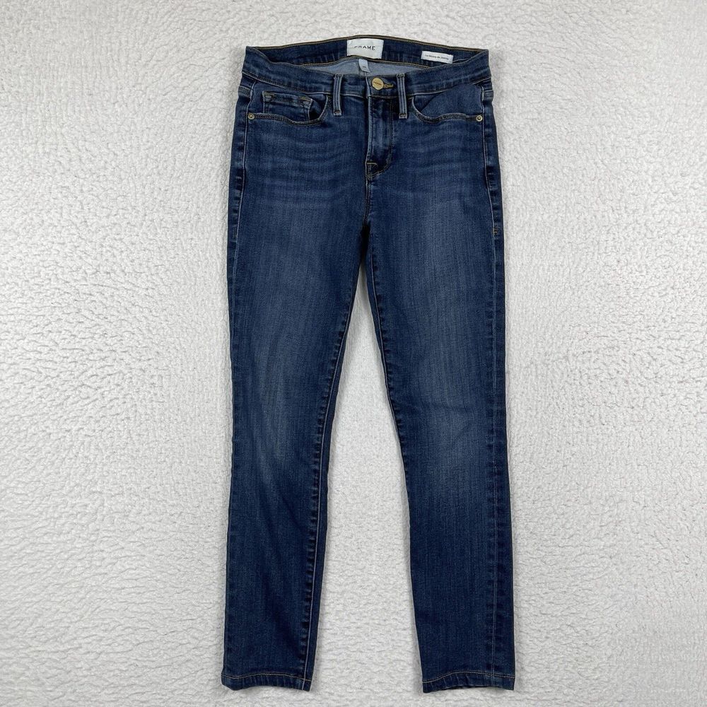 Frame Jeans Womens 26 Blue Denim‎ Le Skinny De Jeanne Casual Ladies Pants